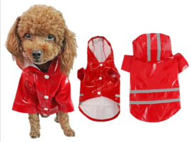 Regenjas hond rood |L