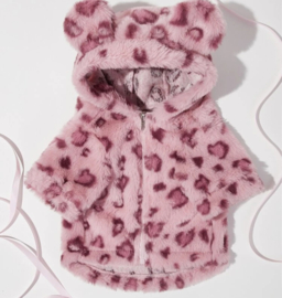 Hondenjas "Fuzzy" fleece | roze | S,M,L,XL