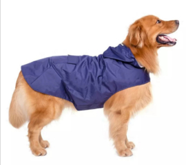 Honden regenjas blauw | L,  XXL