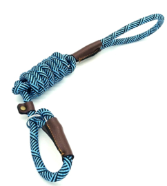 Slip Halsband / lijn | blauw | 180cm