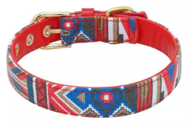 Honden halsband Indian style | Rood