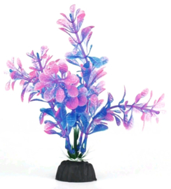 Aquarium kunstplant blauw/roze | 13.5cm |14cm