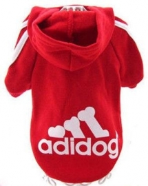 Hondentrui "Adidog" | Rood | XS ,S,M,L,XL,XXL,4XL,5XL,,8XL