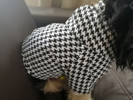 DROOLINGDOG Hondentrui houndstooth zwart/wit |  M