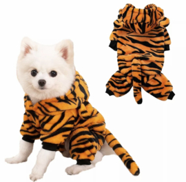 Honden kostuum tijger / onesie / pyjama | XS,M,L,XL