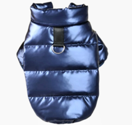 Gewatteerde hondenjas Blauw metallic | S,L,XXL