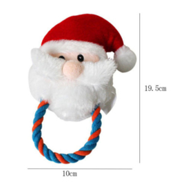 Kerstman hondenspeelgoed met pieper
