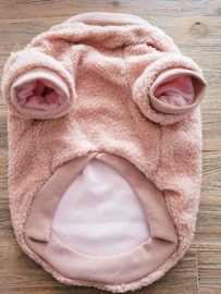 Hondentrui fleece Pink Bear | Oudroze |S,XL