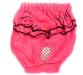 Loopsheidbroekje CUTE DOG roze | S