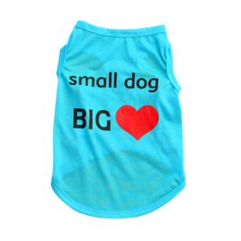 Luchtig mouwloos honden shirt | blauw |  XS, S, L