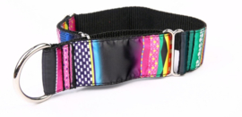 Martingale halsband windhond Mozaika | |Paars/zwart