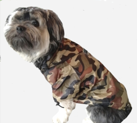 Honden regenjas zwart, reflecterend ongevoerd DROOLINGDOG |XS ,L, XL