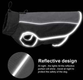 Reflecterende regenjas hond | XL