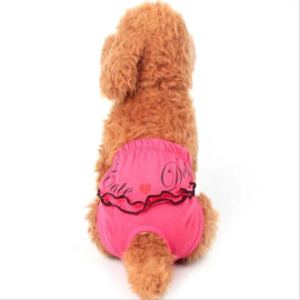 Loopsheidbroekje CUTE DOG roze | S