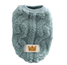 BULUO mouwloze hondentrui fleece | groen/blauw |XS,L,XL