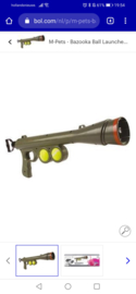 Tennisbal Bazooka voor honden 60cm