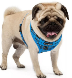 Hondenharnas SPICE PAWS | blauw geruit | S, L