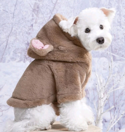 Hondenjas "Fuzzy" fleece | beige | S,M,XXL