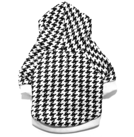 DROOLINGDOG Hondentrui houndstooth zwart/wit |  M, L