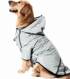 Regenjas hond grijs |  L,XL,XXL,3XL,4XL,5XL