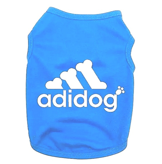 Hondenshirt " Adidog" | blauw | XL