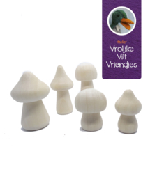 Paddenstoelen 6 stuks