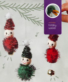 Kerstkabouter pompoms