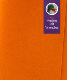 Wolvilt licht oranje