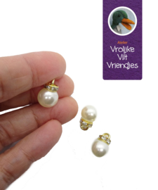 Kerstballen parel- goud