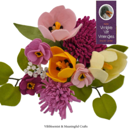 Viltbloemen materialen Lentebox