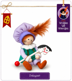 Babypiet  houten stokpaard