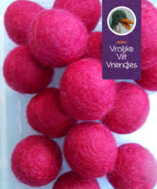 Wolbal hard roze 10 stuks