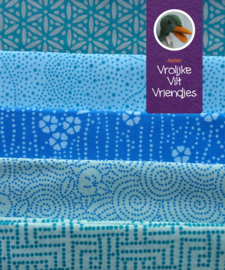 Katoen  turquoise tinten