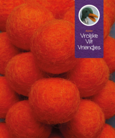 Wolbal oranje 10 stuks