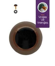 Veiligheidsogen 8mm bruin