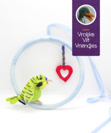Parket in ring met hartjesspiegel