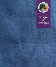 Handgeverfd  denimblauw