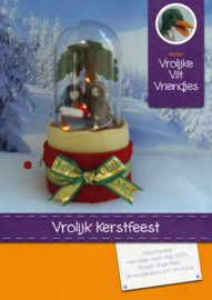 Patroonblad Vrolijk Kerstfeest