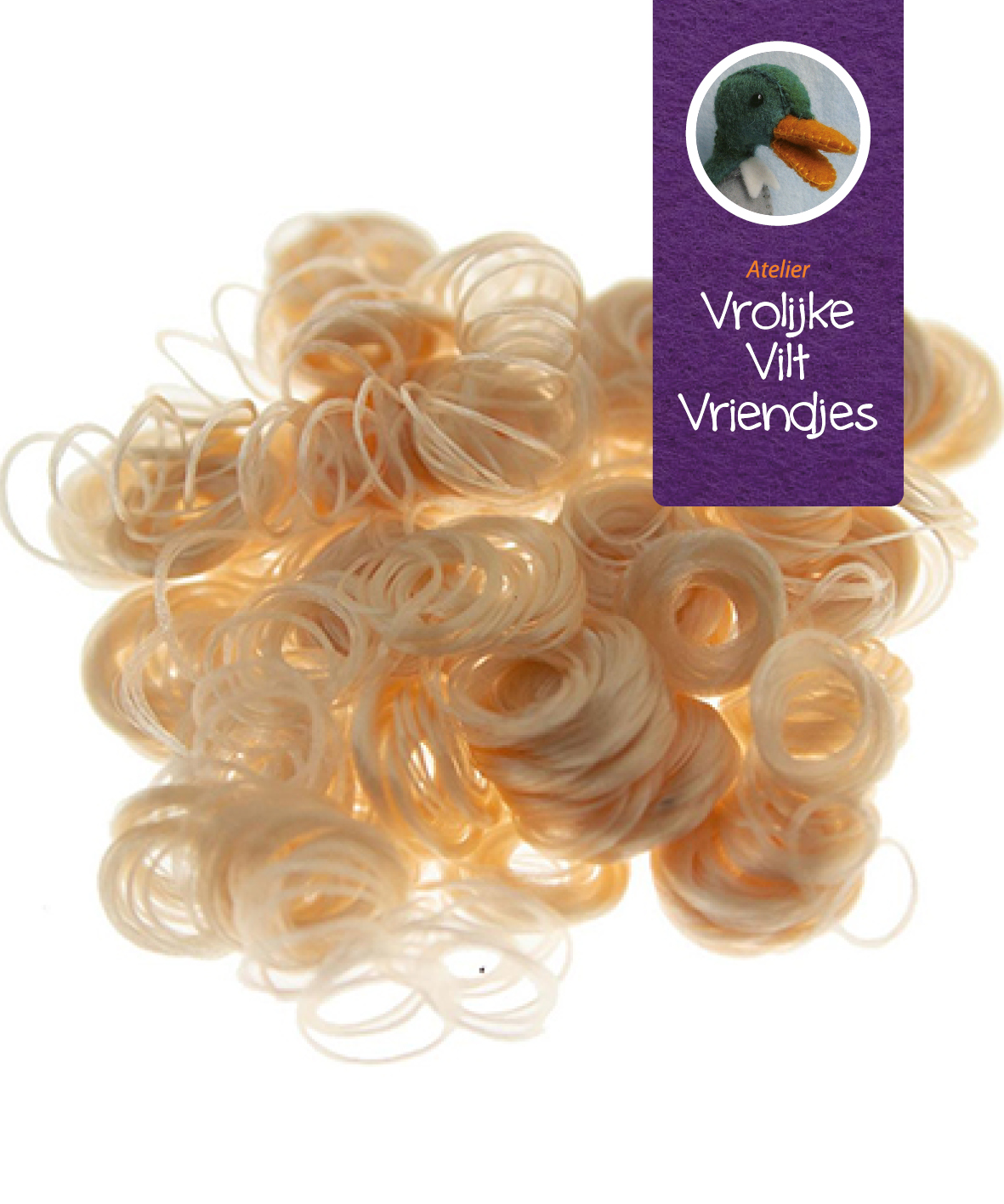 Krulharen lichtblond