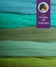 Merino lontwol 5 kleuren