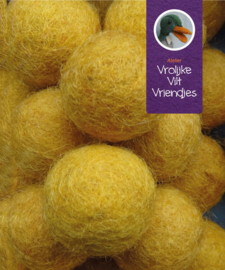 Wolbal mosterdgeel 10 stuks