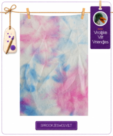 Sprookjes blauw-roze-wit