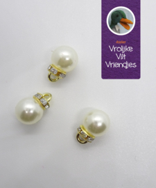 Kerstballen parel- goud