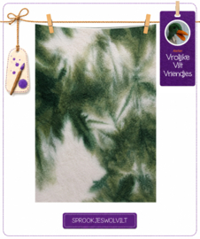 Sprookjes vetplant groen- wit