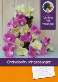 Orchideeën lichtjesslinger incl. ledlampjes