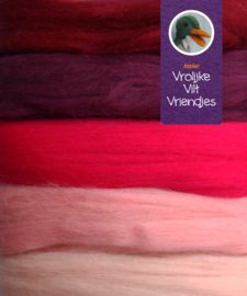 Merino lontwol 5 kleuren