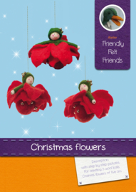 Chrismas flowers wool balls