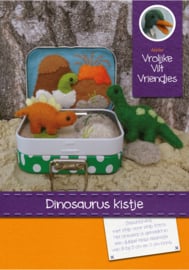 Patroon Dinosaurus met kistje