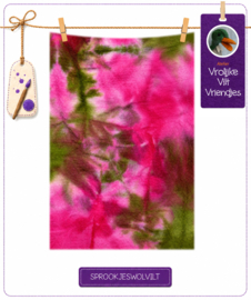 Sprookjes groen -fuchsia