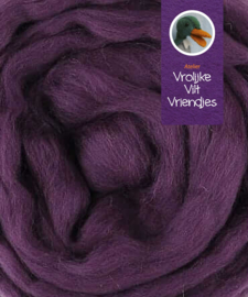 Lontwol merino aubergine